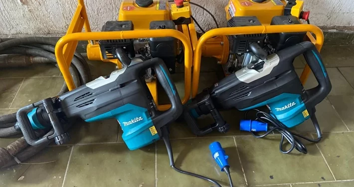 Olhar feminino na locação de marteletes